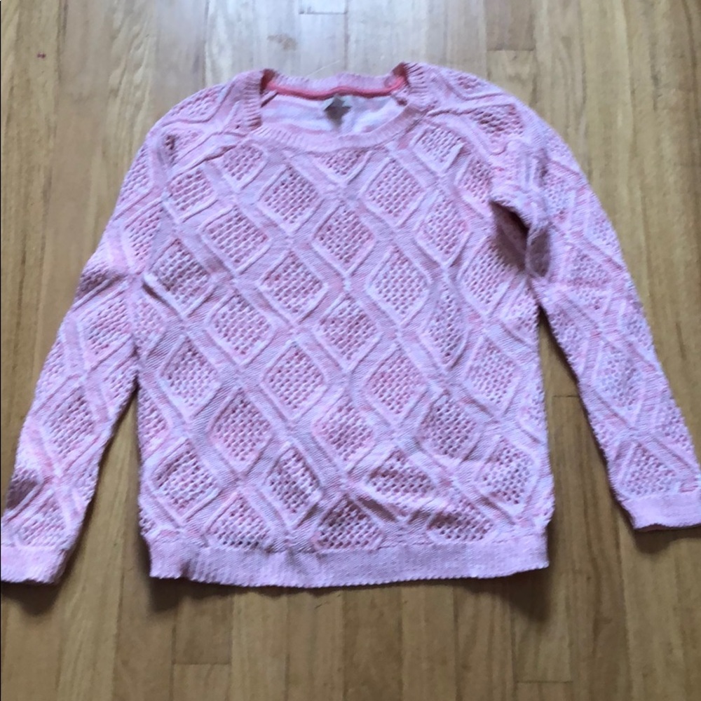 Sonoma Pink Crew Neck Sweater